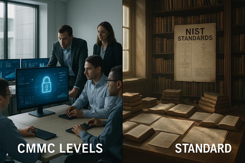 cmmc levels versus nist standards cmmc levels versus nist standards